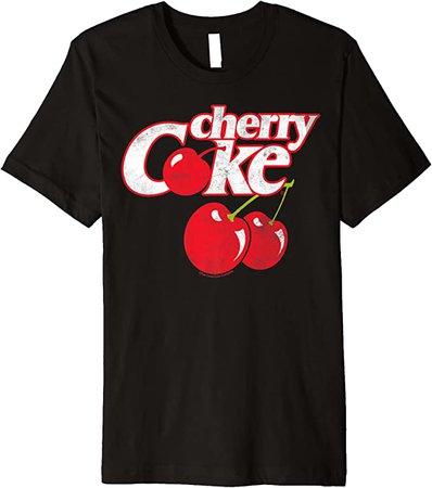 Amazon.com: Coca-Cola Cherry Coke Logo Premium T-Shirt : Clothing, Shoes & Jewelry