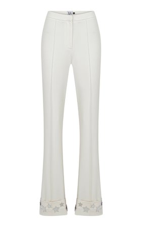Star-Trimmed Straight-Leg Pants By Ila.