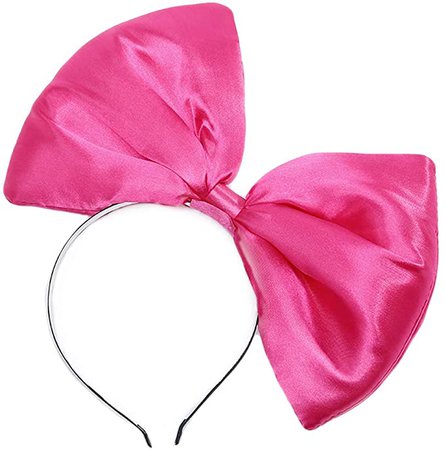 Amazon.com: BUYITNOW Women Huge Bow Headband Cute Bowknot Hair Hoop for Halloween Cosplay, Hotpink, One size: Clothing