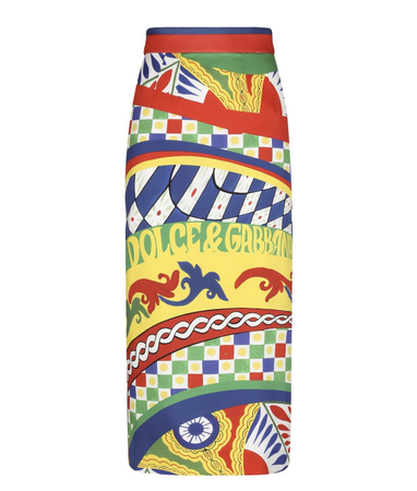 Dolce & Gabbana graphic print pencil skirt