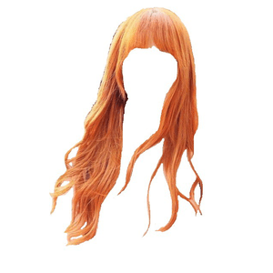 orange hair png bangs