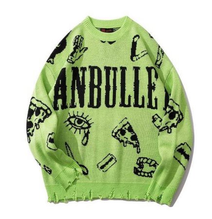 Anbulle lime green sweater
