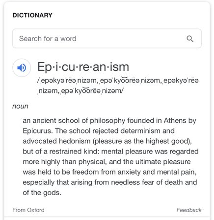 Capricorn Epicurianism