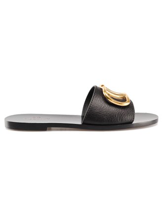 Valentino Garavani V-logo Flat Sandals