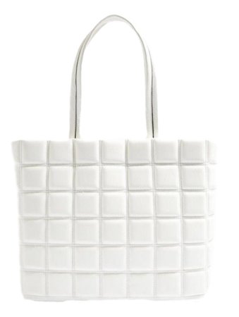 quilted white bag