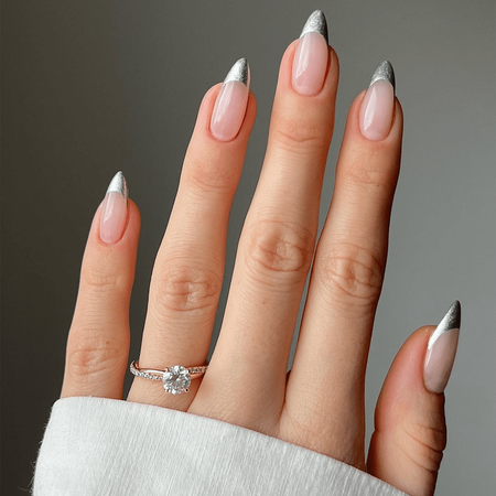 silver tip nails