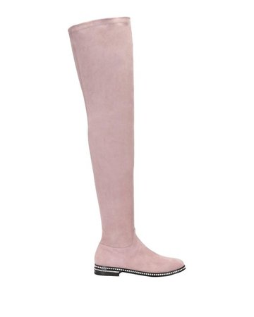 Le Silla Suede Boots in Light Pink (Pink) - Lyst