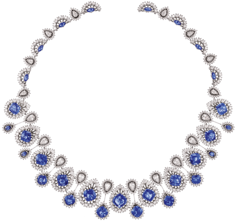 Dolce & Gabbana Alta Gioielleria: blue Sri Lankan sapphire and diamond necklace