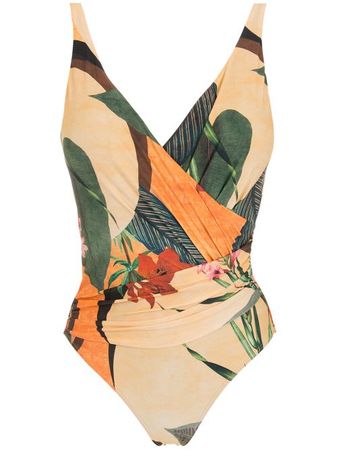 Lygia & Nanny tropical-print swimsuit - FARFETCH
