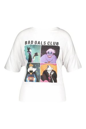 Plus Disney 'Bad Gals Club' T Shirt | Boohoo
