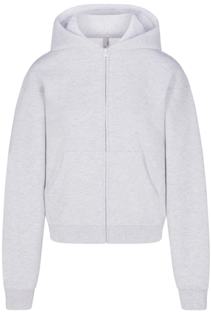 SKIMS light grey zip up hoodie