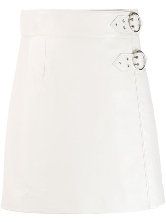 Miu Miu side buckle skirt