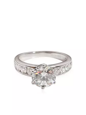 Tiffany & Co. Pre-Owned Channel Diamond Engagement Ring - Farfetch
