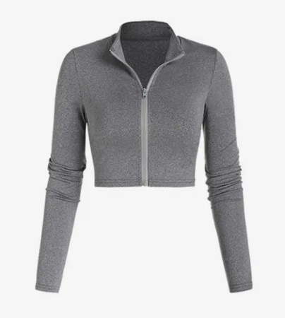 grey athletic jacket