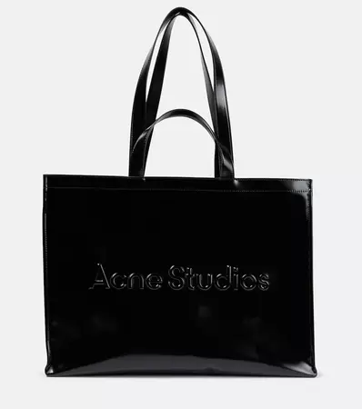 Logo Tote Bag in Black - Acne Studios | Mytheresa