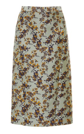 Floral-Patterened Jacquard Pencil Skirt by Zac Posen | Moda Operandi