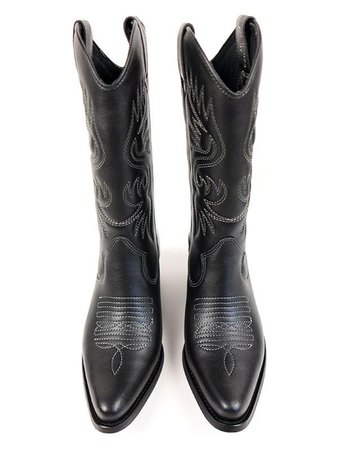 Will's Vegan Shoes Western Boots - Black | Ecoture