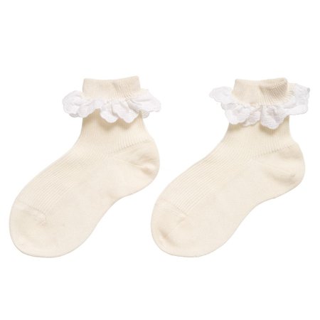 Girls cream socks
