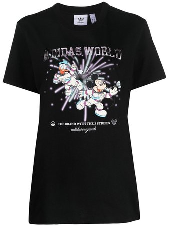 Adidas x Disney graphic-print Cotton T-shirt - Farfetch