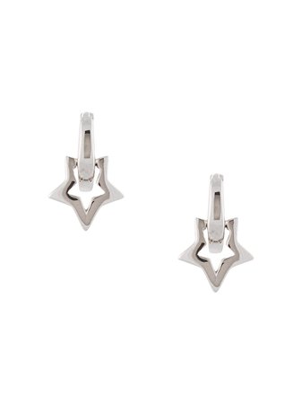 Eshvi Small Star Hoop Earrings - Farfetch