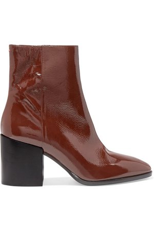 aeydē | Leandra patent-leather ankle boots | NET-A-PORTER.COM