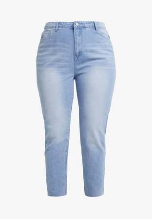 Missguided Plus RAW HEM - Jeans slim fit - light blue - Zalando.it