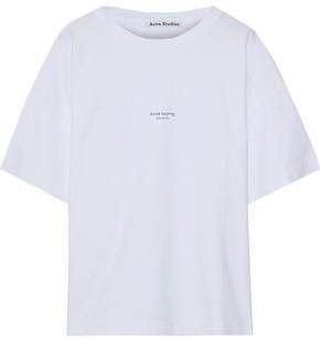 Tohnek Oversized Printed Cotton-jersey T-shirt