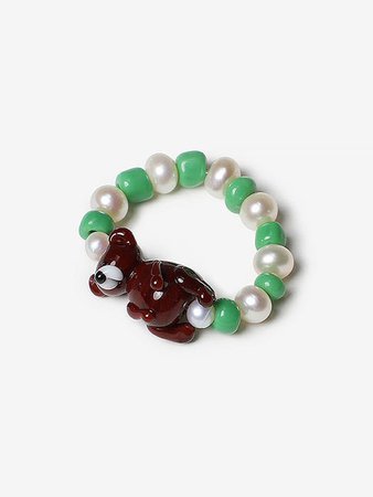 Teddy Bear Beads Ring | W Concept
