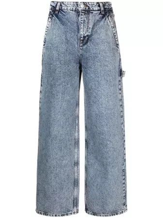 MOSCHINO JEANS high-rise straight-leg Jeans - Farfetch
