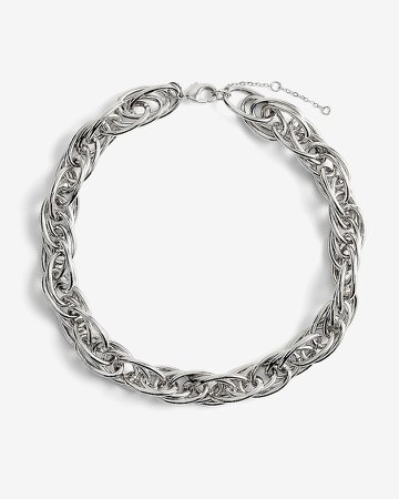 Interlocking Circle Chain Necklace
