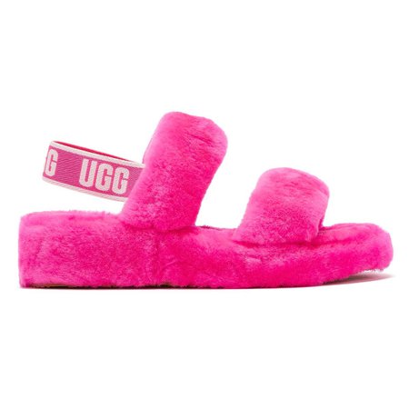 UGG Oh Yeah Womens Hot Pink Slippers