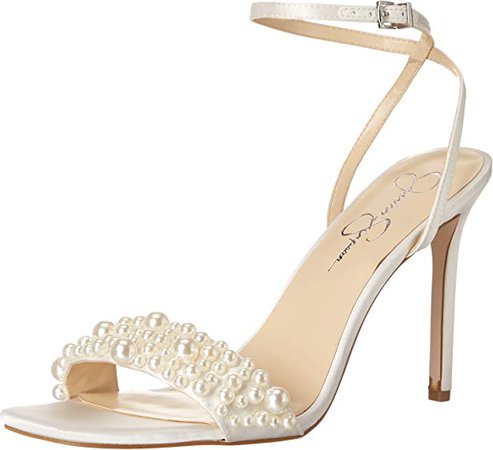 Amazon.com | Jessica Simpson Women's Omilira Pearl Sandal High Heel Heeled | Heeled Sandals