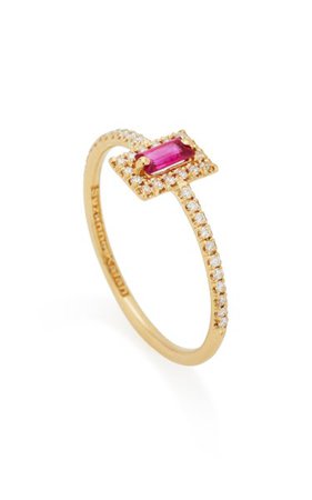 18k Yellow-Gold Ruby Ring By Suzanne Kalan | Moda Operandi