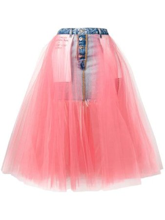 Unravel Project layered midi skirt $619 - Shop SS19 Online - Fast Delivery, Price
