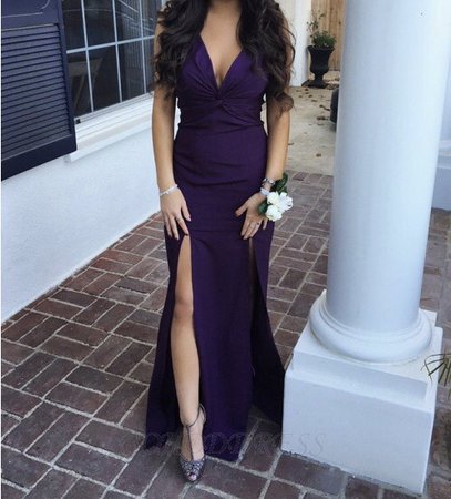 Purple prom dress