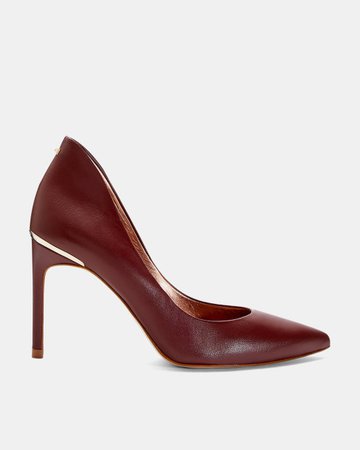 Leather court shoes - Brown | Court Heels | Ted Baker UK