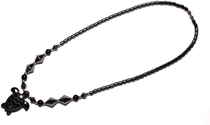 Amazon.com: Necklace - Turtle Hematite Necklace - 18" Black Hematite Beads Turtle Pendant Necklace So Beautiful ,Do not miss it!: Everything Else