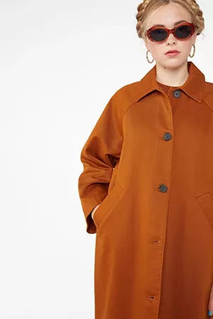 Utility raglan coat - Reclaimed rust - Coats & Jackets - Monki SE