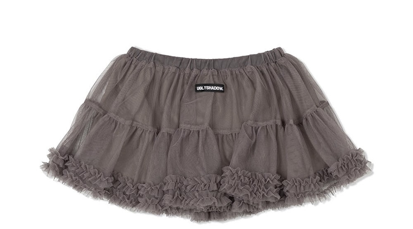 ugly shadow mesh frill cancan skirt