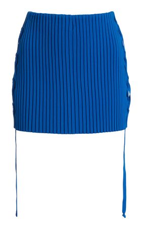 Ribbed-Knit Mini Skirt By David Koma | Moda Operandi