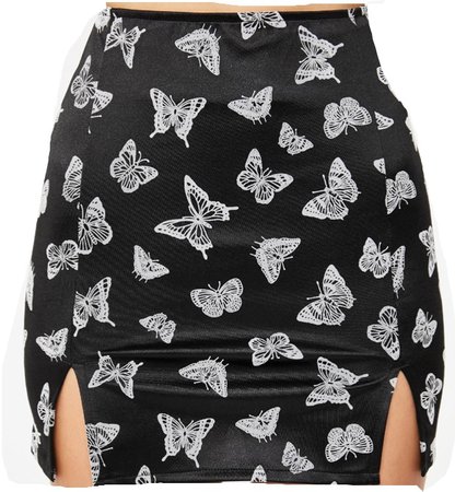 black butterfly skirt