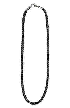 LAGOS 'Black Caviar' 5mm Beaded Necklace | Nordstrom