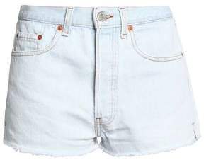 Re/Done By Re/done By Frayed Denim Shorts