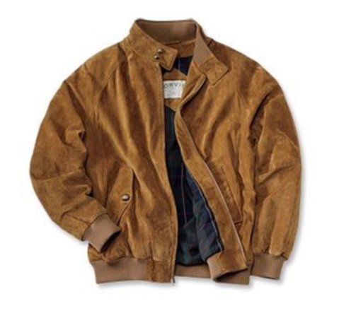 brown suede bomber jacket