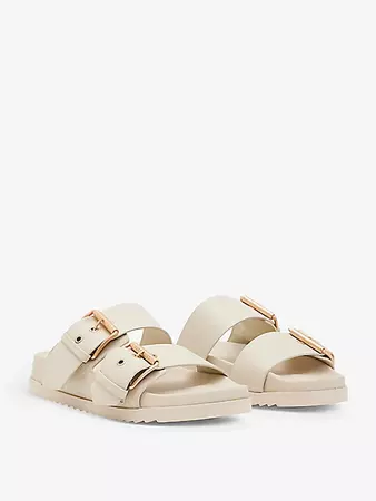 ALLSAINTS - Sian double-strap leather sandals | Selfridges.com