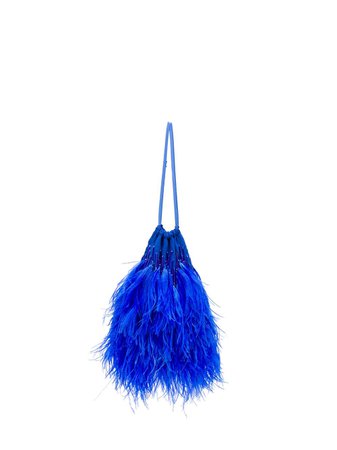 Attico Feather Embellished Tote Bag - Farfetch