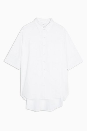 Plain White Poplin Shirt | Topshop