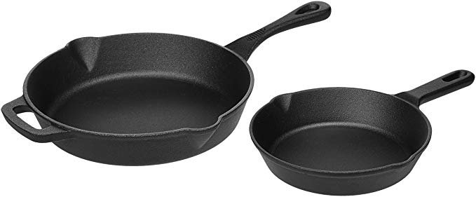 AmazonBasics Pre-Seasoned Cast Iron 5-Piece Kitchen Cookware Set, Pots and Pans: Amazon.ca: Home & Kitchen
