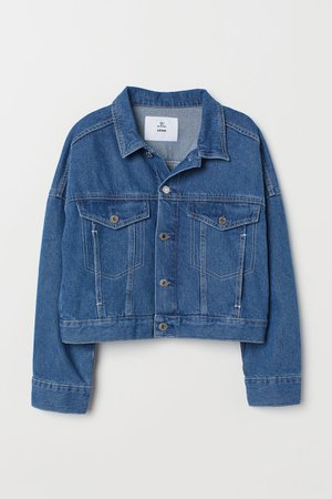 Short Denim Jacket - Denim blue - | H&M US