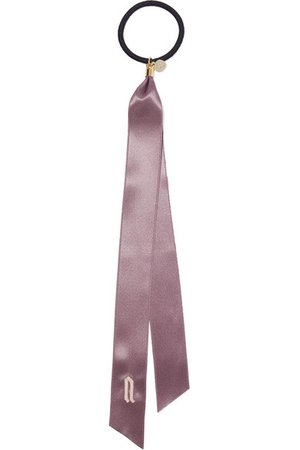LELET NY | Embroidered satin hair tie | NET-A-PORTER.COM